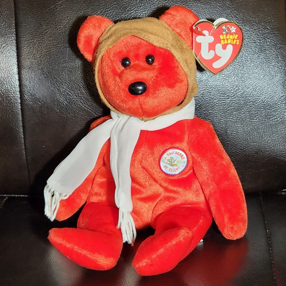 TY Beanie Baby Bearon (Red) the Bear - 2003